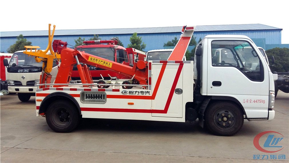 湖北平博pinnacle体育平台五十铃一拖一清障车侧面图