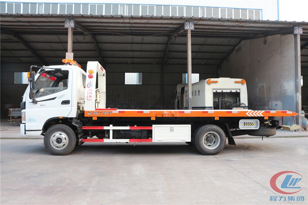 平博pinnacle体育平台福田欧马可一拖二清障车侧面图